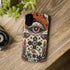 Gothic Faux Crochet Phone Case - Whimsigoth Evil Eye Skull Cover