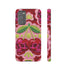 Faux Crochet Cherry Skull Phone Case | Pastel Goth Macabre Matte Cover