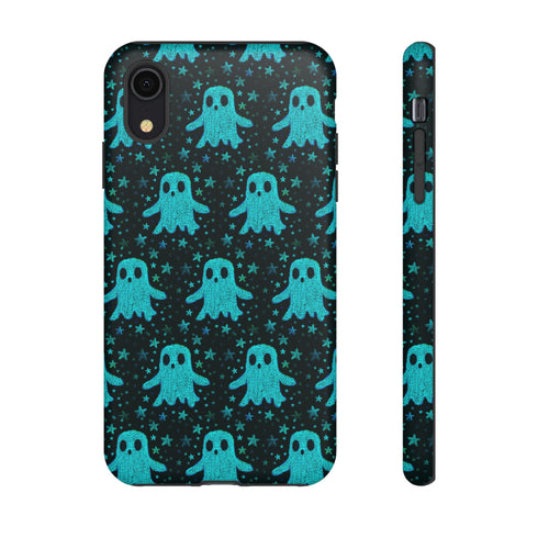 Blue Kawaii Ghost Phone Case