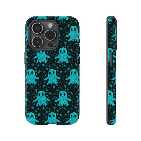 Blue Kawaii Ghost Phone Case