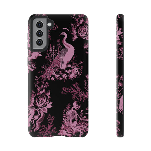 Gothic Peacock Toile Phone Case