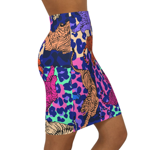 Easy Tiger Mini Skirt in Pink