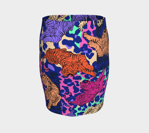 Easy Tiger Skirt in Blue and Pink