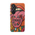 Feminist Tongue Faux Embroidery Phone Case