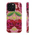 Faux Crochet Cherry Skull Phone Case | Pastel Goth Macabre Matte Cover