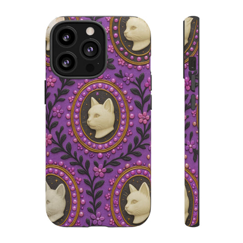 Baroque Cat Cameo Phone Case