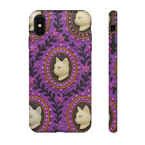 Baroque Cat Cameo Phone Case