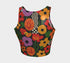 Floral Crop Top – Psychedelic 70s Retro Racerback Tank With UV Protection