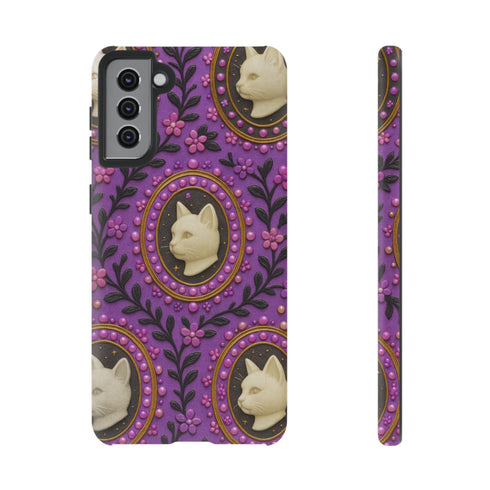 Baroque Cat Cameo Phone Case