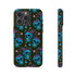 Skull Cherry Phone Case in Blue