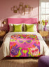Psychedelic Trippy Cat Sherpa Blanket