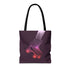 Roller Derby Tote Bag, Retro Neon Skate Tote