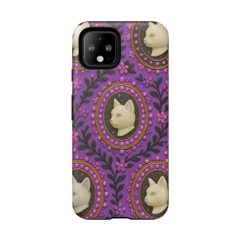 Baroque Cat Cameo Phone Case