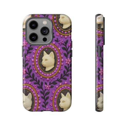 Baroque Cat Cameo Phone Case