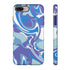 Blue Marble Swirl Phone Case in Blue