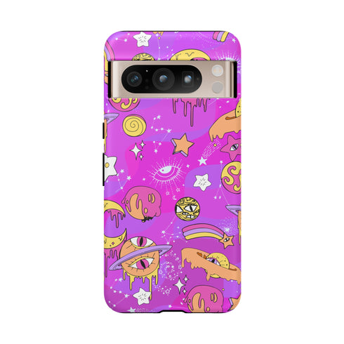 Galactic Gaze Phone Case in Pink