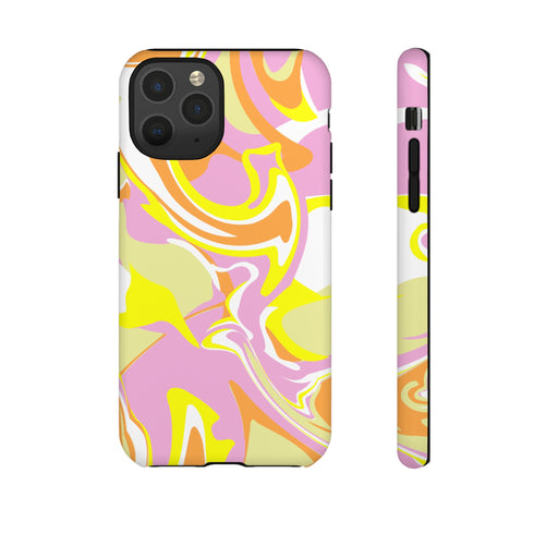 Marble Swirl Phone Case in Pink