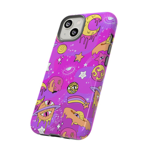 Galactic Gaze Phone Case in Pink