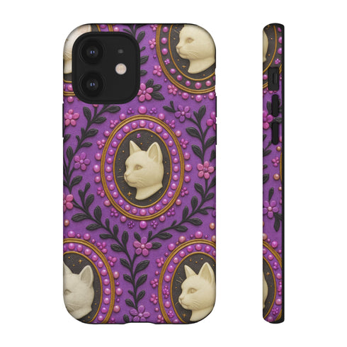Baroque Cat Cameo Phone Case