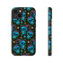 Skull Cherry Phone Case in Blue