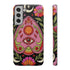 Evil Eye Phone Case Planchette Design, Goth Boho Aesthetic Floral iPhone Case