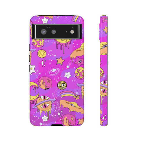 Galactic Gaze Phone Case in Pink