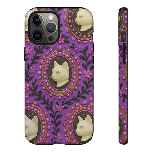Baroque Cat Cameo Phone Case