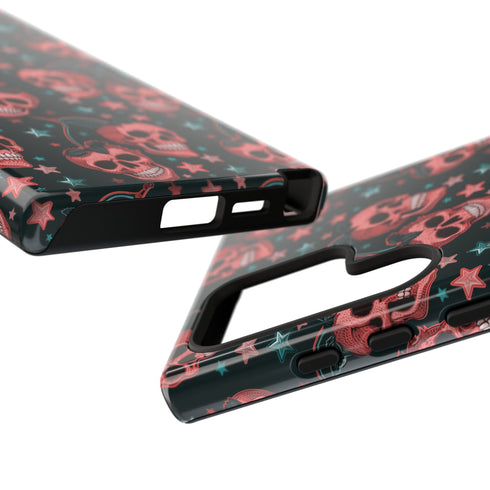 Pink Cherry Skull Phone Case