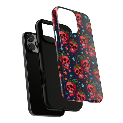 Red Cherry Skull Phone Case