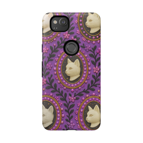 Baroque Cat Cameo Phone Case