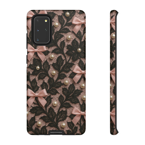 Lace & Pearls Coquette Phone Case