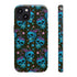 Skull Cherry Phone Case in Blue