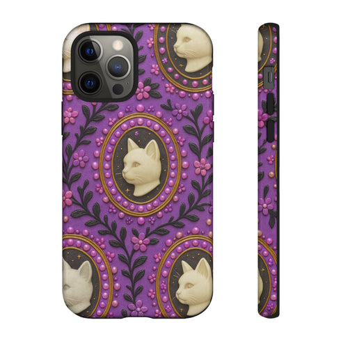 Baroque Cat Cameo Phone Case