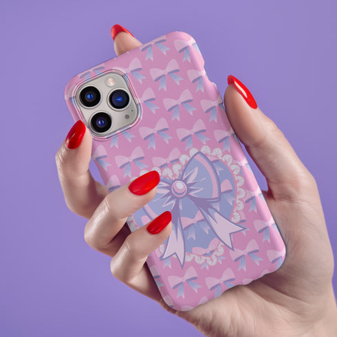 Heart Coquette Bow Phone Case