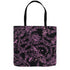 Midnight Garden Serpent Canvas Shoulder Tote in Pink