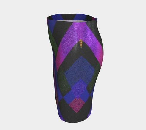 Glitch Grunge Tartan Plaid Mini Skirt with Body-Hugging Stretch