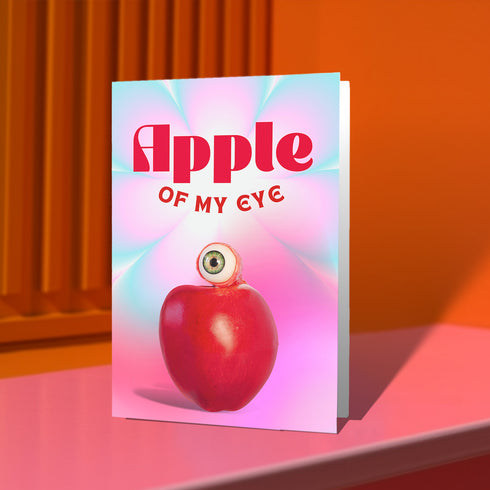 Apple Of My Eye Valentine's Day Card