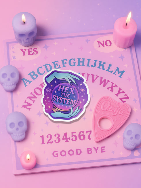 Feminist sticker sheet measuring 9.8x14 inches featuring 6 kiss-cut vinyl stickers with matte finish. Includes designs: “Consent or Coffin” (4.1x4), “Girls Just Wanna Have Fundamental Rights” (3.5x4.1), “Hex the System” (3.6x3.7), “Romanticize Your Rage” (3.7x3.3), “Tell Me to Smile and I’ll Scream” (3.6x3.6), and “Soft But Not Sorry” (~3.3"). Weather-resistant, semi-permanent adhesive, ideal for laptops, water bottles, and journals.