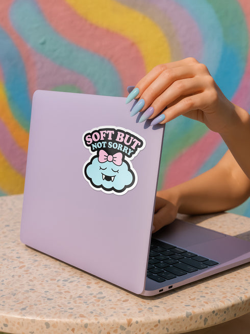 Feminist sticker sheet measuring 9.8x14 inches featuring 6 kiss-cut vinyl stickers with matte finish. Includes designs: “Consent or Coffin” (4.1x4), “Girls Just Wanna Have Fundamental Rights” (3.5x4.1), “Hex the System” (3.6x3.7), “Romanticize Your Rage” (3.7x3.3), “Tell Me to Smile and I’ll Scream” (3.6x3.6), and “Soft But Not Sorry” (~3.3"). Weather-resistant, semi-permanent adhesive, ideal for laptops, water bottles, and journals.