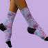 Cherry Skull Pastel Coquette Bow Socks