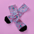Cherry Skull Pastel Coquette Bow Socks