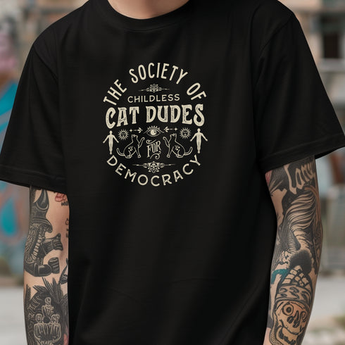 Cat Dudes for Democracy Tee