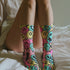 Melting Smiley 90s Retro Crew Socks