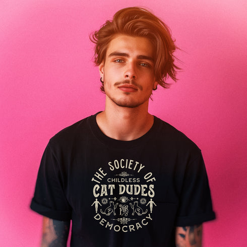 Cat Dudes for Democracy Tee