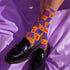 Retro Wavy Cherry Socks in Purple