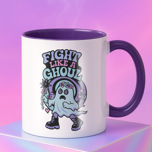 Feminist Fight Like a Ghoul Ceramic Mug