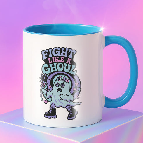 Feminist Fight Like a Ghoul Ceramic Mug