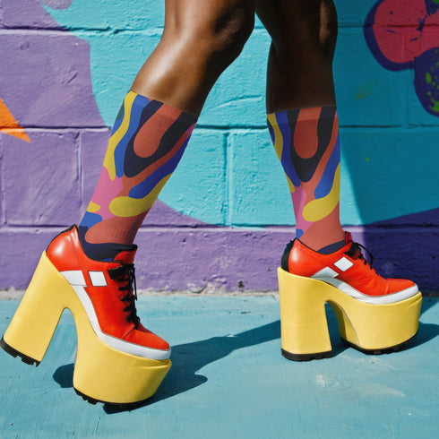 Wavy Psychedelic Socks