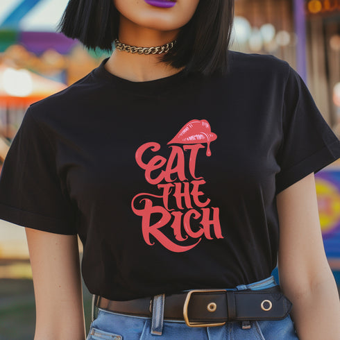 Eat The Rich T-Shirt in Red