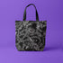 Midnight Garden Serpent Canvas Shoulder Tote